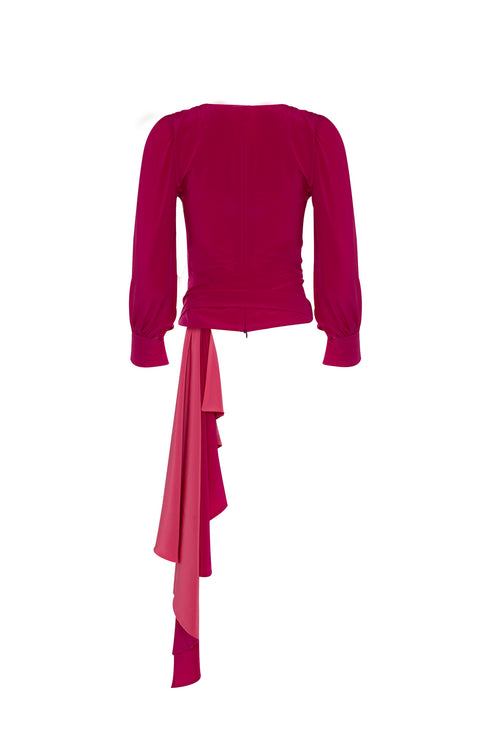 Laila Blouse Hibiscus Pink